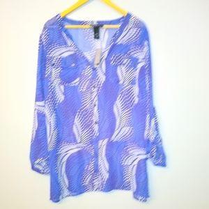 BNWT Lane Bryant 18/20 sheer light shirt